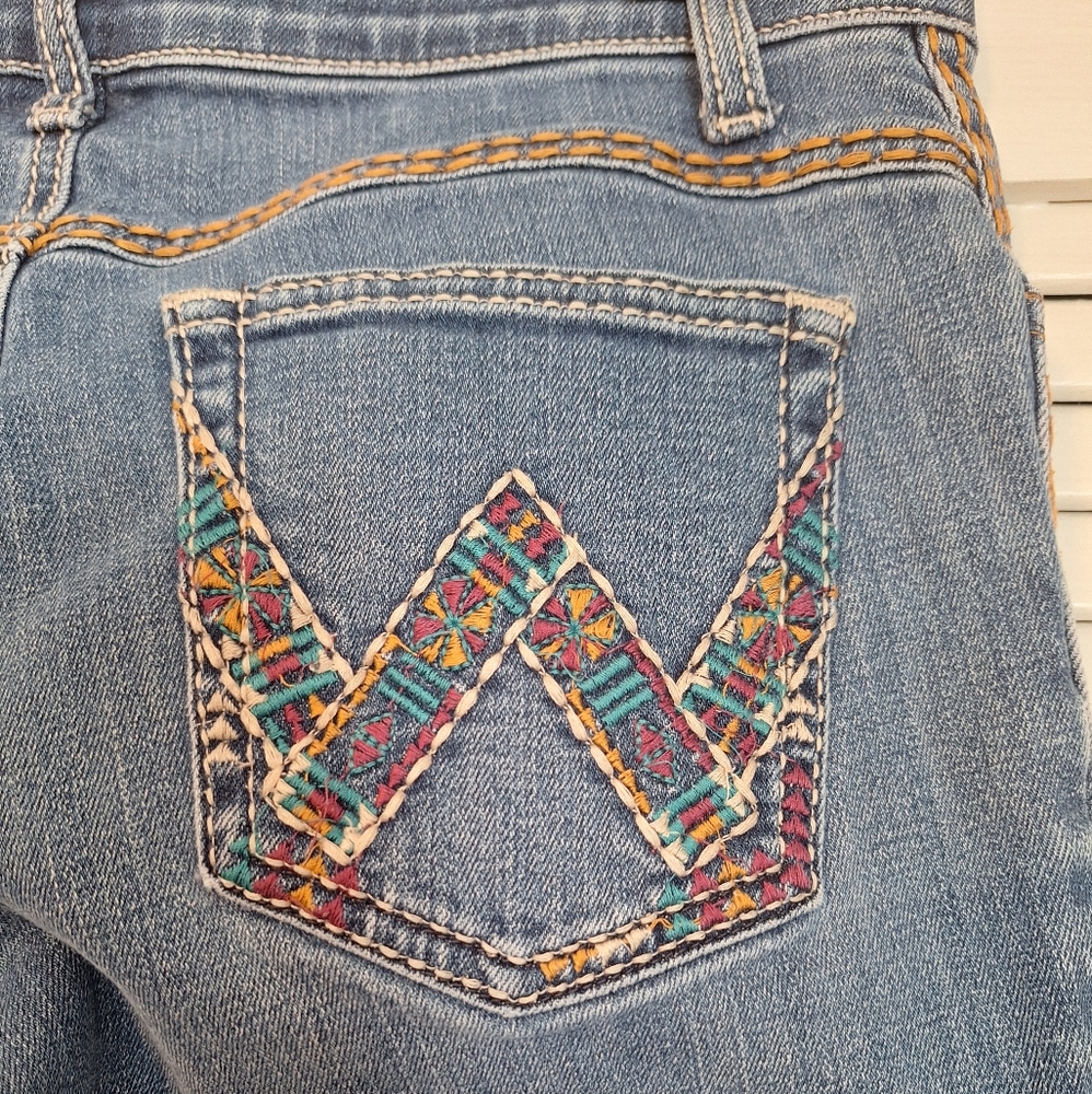 Wrangler Shiloh Distressed Straight Leg Jeans Sz 29 Tall *Y - Picture 4 of 6